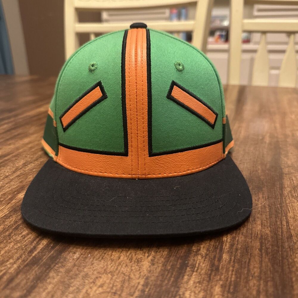 Hunter X Hunter GON Flat Brim Anime Green/orange Snapback Anime Cap Hat New With